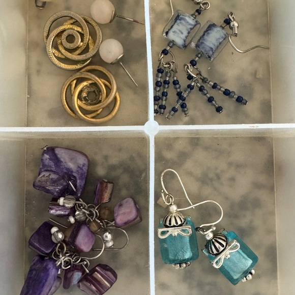 Assorted Colorful Earrings Collection - Picture 3 of 11